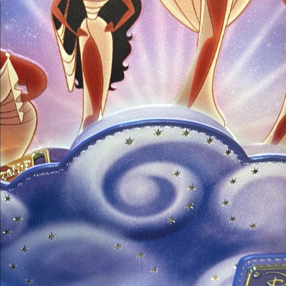 Disney Loungefly Hercules Muses Clouds Purple Backpack with Whimsical Design - Picture 9 of 9